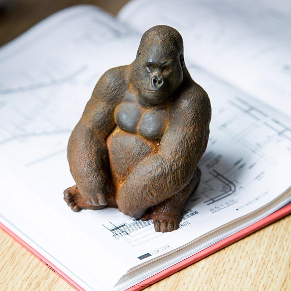 Amazon.co.jp: ゴリラ 樹脂彫刻 ゴリラコングフィギュア ヴィンテージ